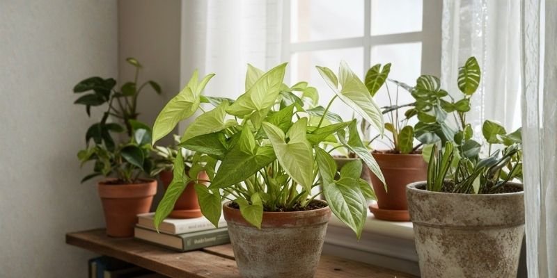 arrowhead vine, pink allusion arrowhead plant